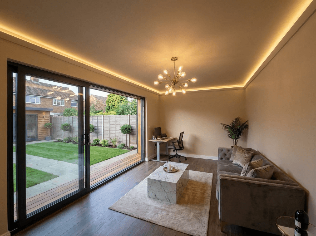 Malahide linked annex interior — living and working space